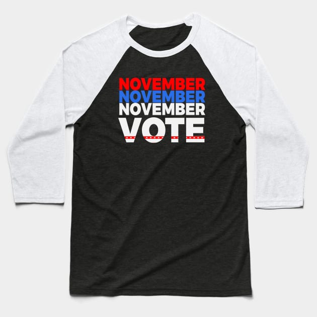 November is coming Baseball T-Shirt by lisalizarb